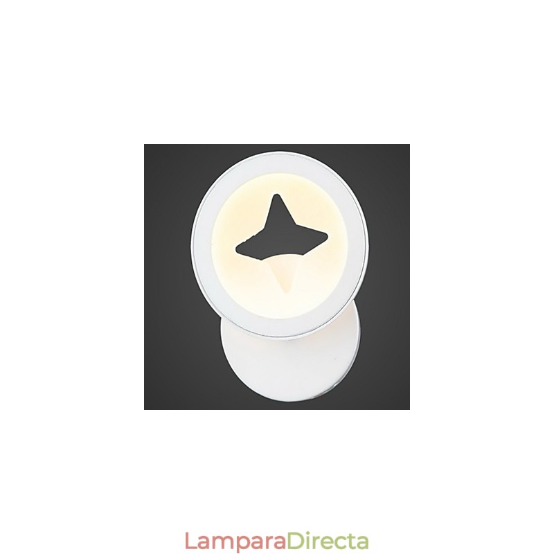 Aplique de pared para interiores con buena iluminación brillante y acrílico
