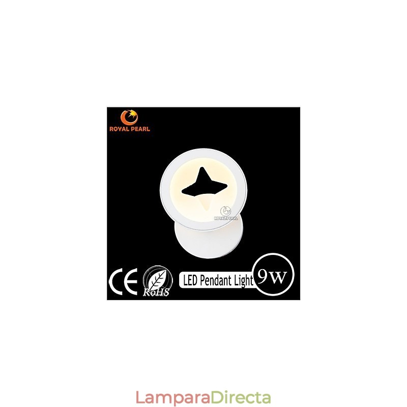 Aplique de pared para interiores con buena iluminación brillante y acrílico