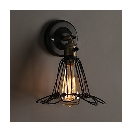 Lámpara de pared de hierro forjado con estilo loft americano que restaura las antiguas costumbres. Lámpara de pared de hierro forjado con estilo loft americano que restaura las antiguas costumbres.