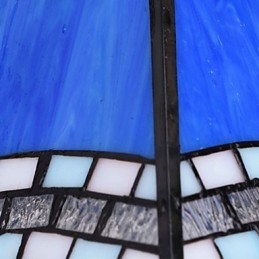 Lámpara de pared de hierro forjado creativa, estilo rural, estilo mediterráneo europeo, con luces de cristal.