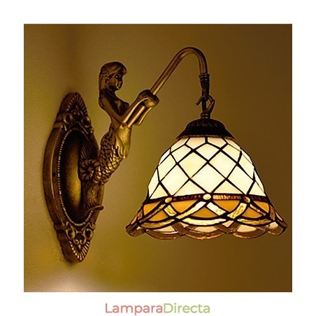 Lámpara de pared de hierro forjado creativa, estilo rural, estilo europeo, con luces de cristal Lámpara de pared de hierro forjado creativa, estilo rural, estilo europeo, con luces de cristal