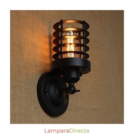 Aplique de pared decorativo retro sencillo y elegante de color negro para mesita de noche, pasillo, escalera y balcón. Aplique de pared decorativo retro sencillo y elegante de color negro para mesita de noche, pasillo, escalera y balcón.