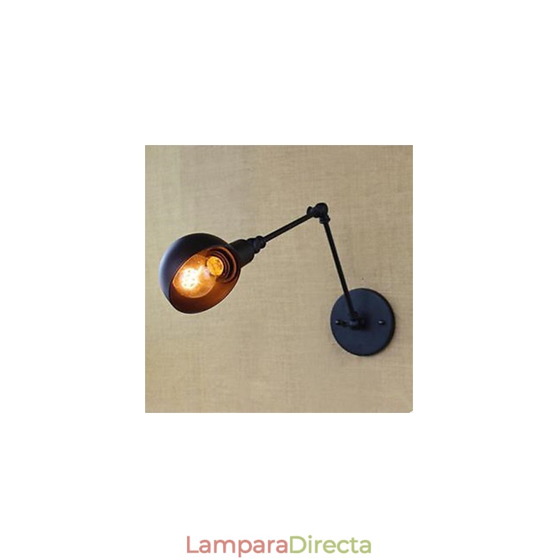 Lámpara de pared de hierro forjado con brazo largo para balcón, escalera, pasillo, restaurante, bar, creativa, contratada.