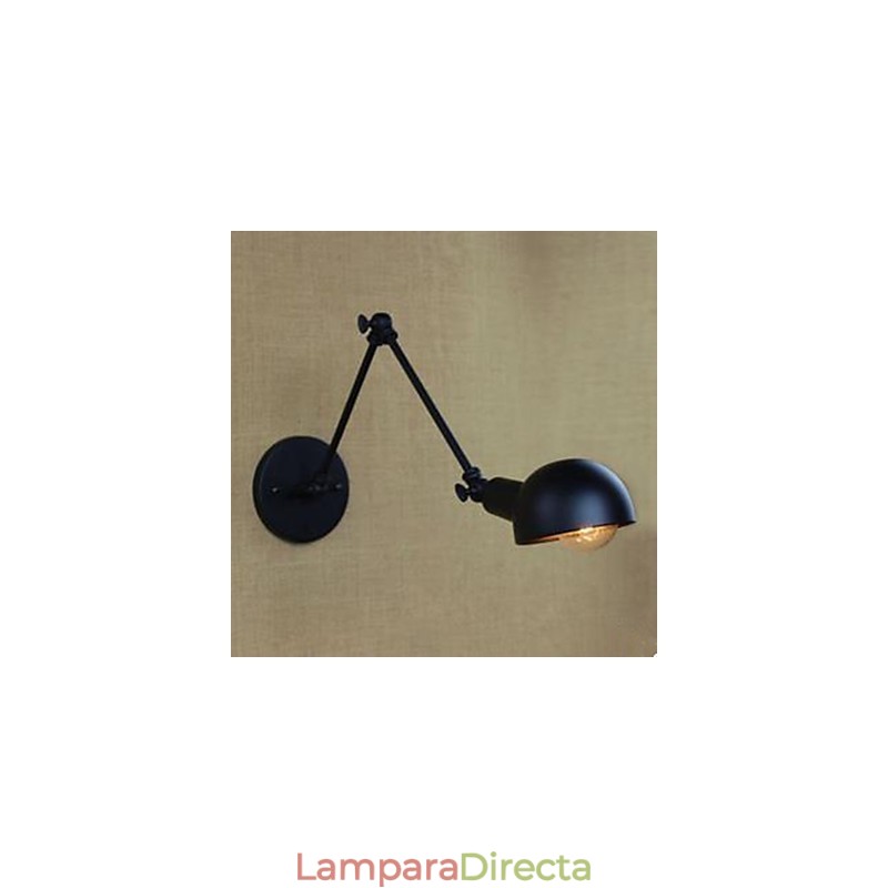 Lámpara de pared de hierro forjado con brazo largo para balcón, escalera, pasillo, restaurante, bar, creativa, contratada.