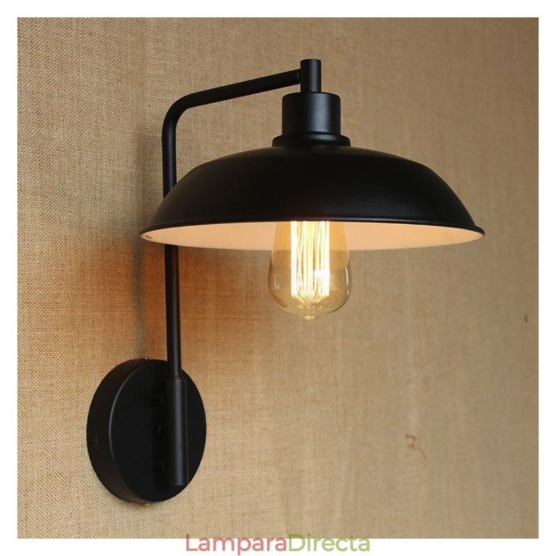 Lámpara de pared contemporánea y contratada para pasillo, balcón, porche, almacén, decoración de hierro forjado