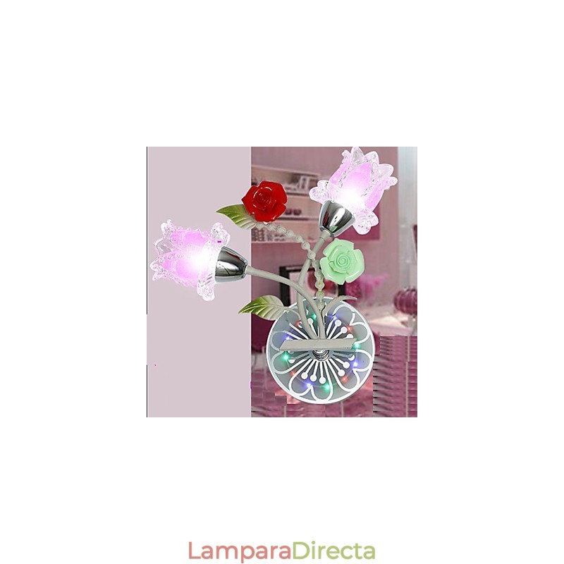 Lámparas de pared de cristal creativas, contemporáneas y contraídas.