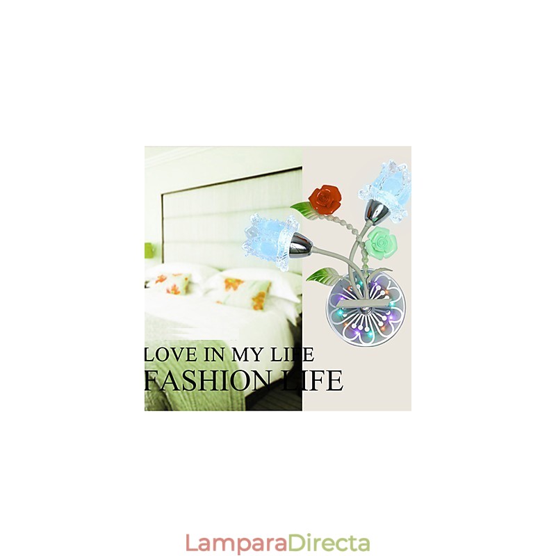 Lámparas de pared de cristal creativas, contemporáneas y contraídas.