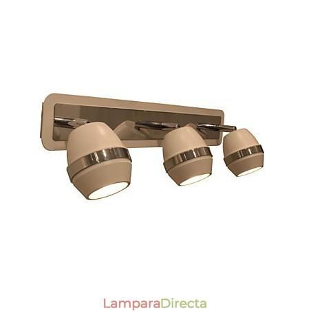Lámparas de pared modernas esféricas cromadas para baño con 3 luces Lámparas de pared modernas esféricas cromadas para baño con 3 luces