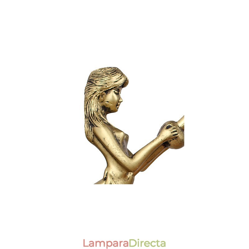 Lámpara de pared de hierro forjado creativa, estilo rural, estilo europeo, con luces de cristal