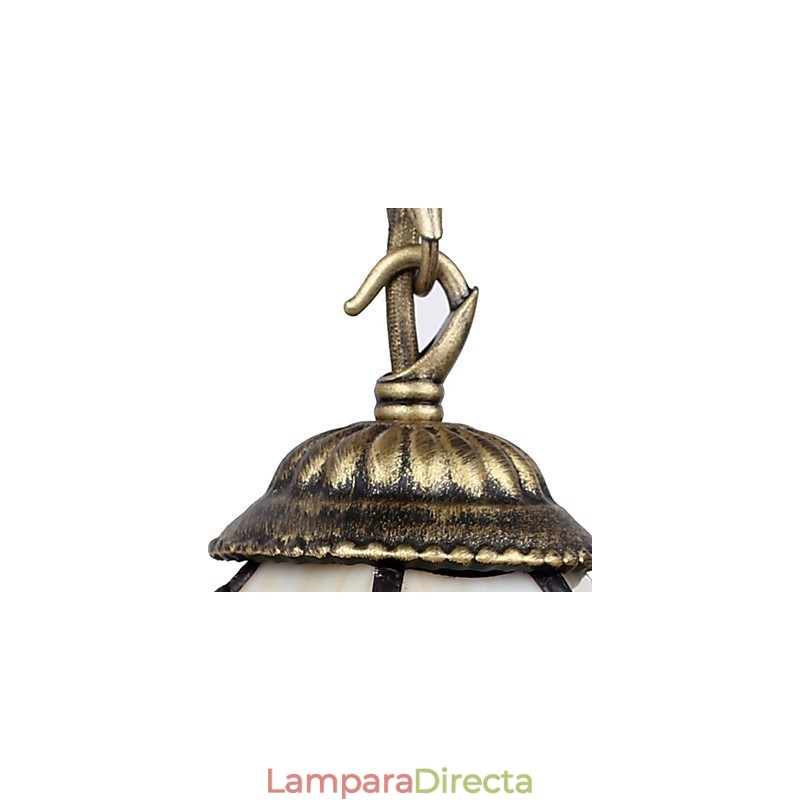 Lámpara de pared de hierro forjado creativa, estilo rural, estilo europeo, con luces de cristal