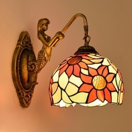 Lámpara de pared de hierro forjado creativa, estilo rural, estilo europeo, para Navidad