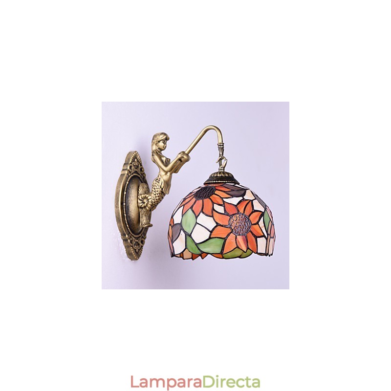 Lámpara de pared de hierro forjado creativa, estilo rural, estilo europeo, para Navidad