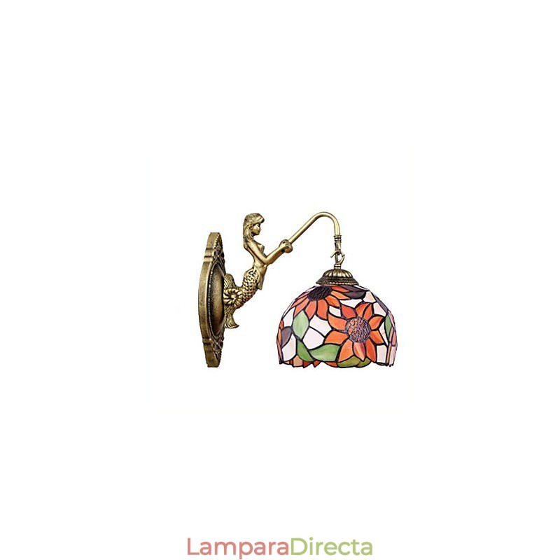 Lámpara de pared de hierro forjado creativa, estilo rural, estilo europeo, para Navidad