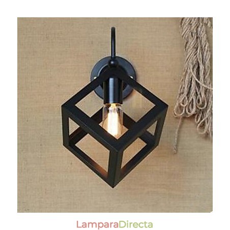 Lámpara de pared decorativa para ventana cuadrada industrial Xuan con escalera para bar, tienda de ropa y restaurante. Lámpara de pared decorativa para ventana cuadrada industrial Xuan con escalera para bar, tienda de ropa y restaurante.