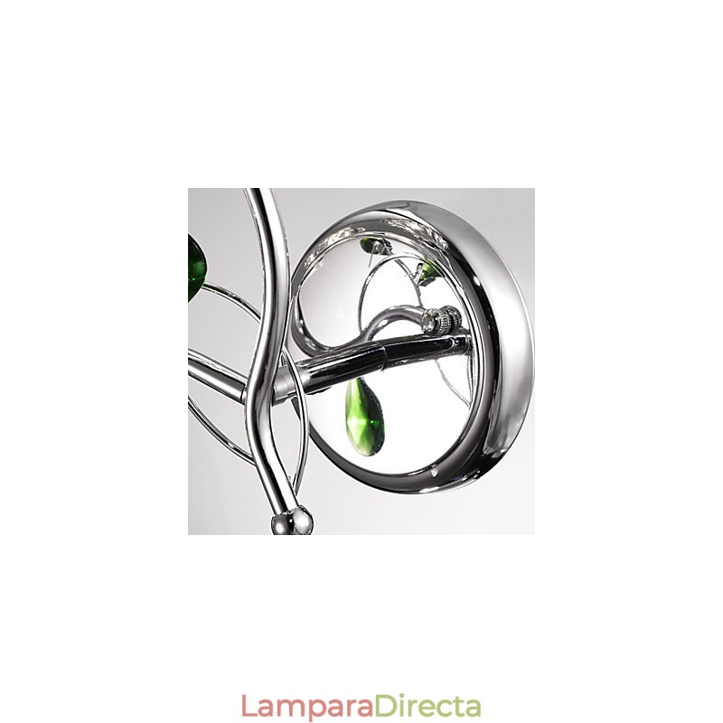 Apliques de pared Iluminación de baño Lámparas de pared de vela Cristal Moderno Contemporáneo Metal