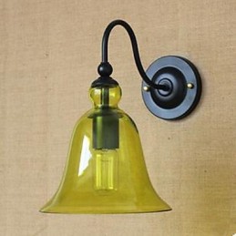 Lámpara de pared con pasillo de cristal para sala de estar con diseño contratado