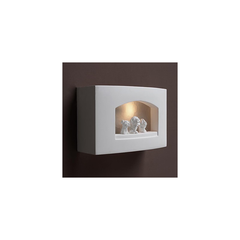 Lámpara de pared de yeso para dormitorio, creativa y contemporánea, con diseño de estilo contratado.