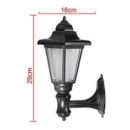 Lámpara de pared de seguridad para jardín, patio, camino, paisaje, con energía solar