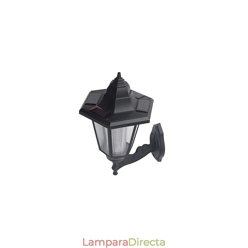 Lámpara de pared de seguridad para jardín, patio, camino, paisaje, con energía solar