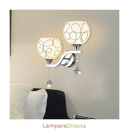 Lámparas de pared de cristal creativas, contemporáneas y contraídas. Lámparas de pared de cristal creativas, contemporáneas y contraídas.
