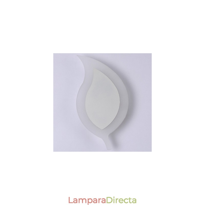 Lámpara de pared de acrílico moderna, creativa y sencilla, con hojas pequeñas de aleación.