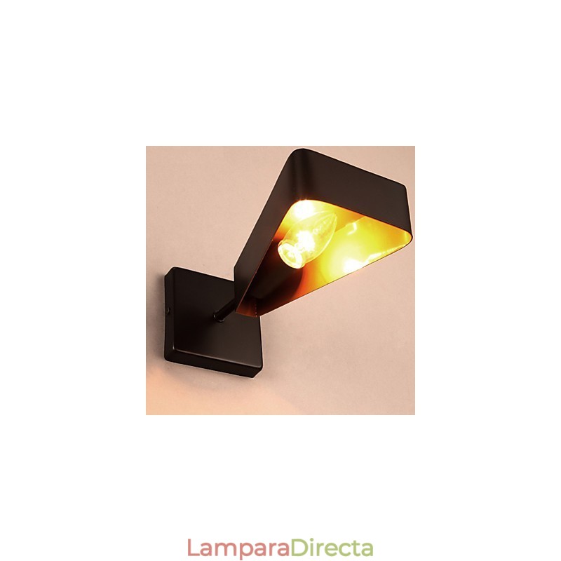 Lámpara de pared de hierro forjado con diseño creativo de estilo industrial que restaura las antiguas costumbres.