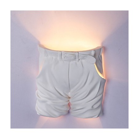 Lámpara de pared de yeso para habitación infantil, contemporánea y creativa, con diseño de pantalones. Lámpara de pared de yeso para habitación infantil, contemporánea y creativa, con diseño de pantalones.
