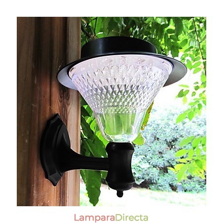 Lámpara de luz solar para exteriores, color blanco, para pared, para jardín, patio, puerta, camino Lámpara de luz solar para exteriores, color blanco, para pared, para jardín, patio, puerta, camino