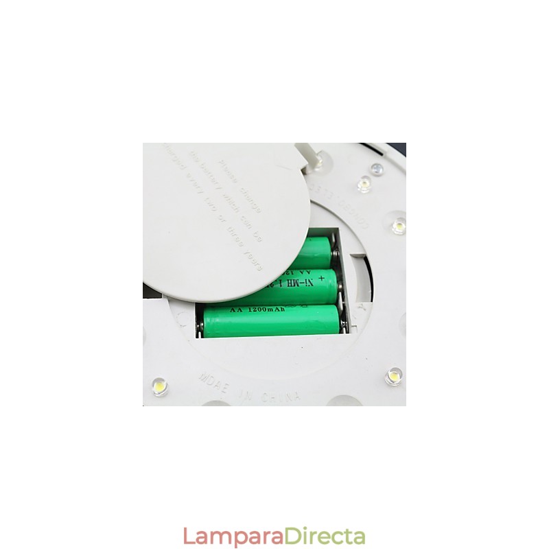 Lámpara de luz solar para exteriores, color blanco, para pared, para jardín, patio, puerta, camino