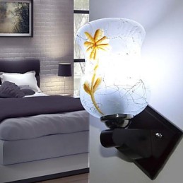 Lámpara de pared creativa de madera maciza para dormitorio, iluminación de cabecera de cama.