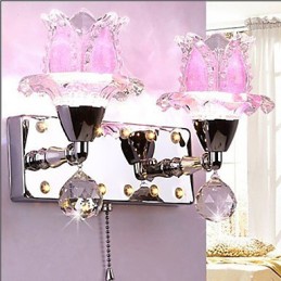 Lámparas de pared de cristal creativas, contemporáneas y contraídas.