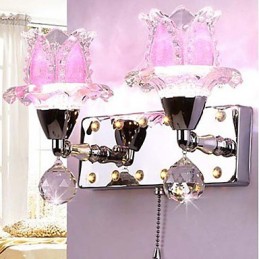 Lámparas de pared de cristal creativas, contemporáneas y contraídas.