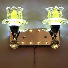 Lámparas de pared de cristal creativas, contemporáneas y contraídas.