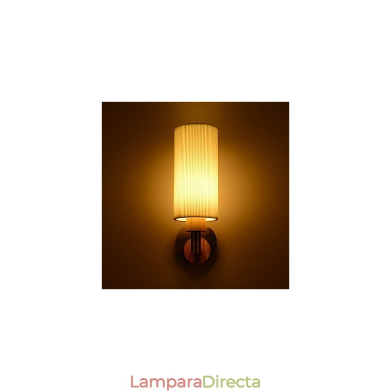 Apliques de pared modernos contemporáneos de madera y bambú