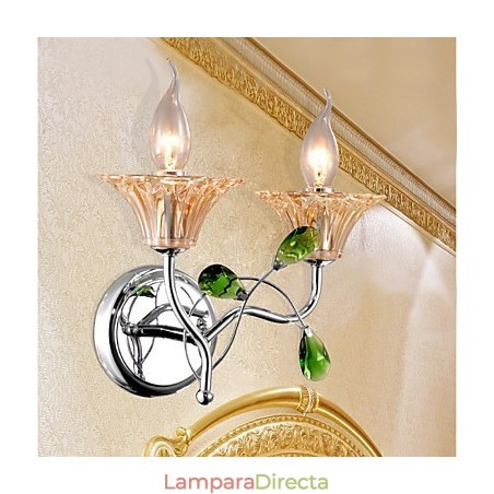 Lámpara de pared de cristal de estilo europeo, creativa, contemporánea y concisa. Lámpara de pared de cristal de estilo europeo, creativa, contemporánea y concisa.