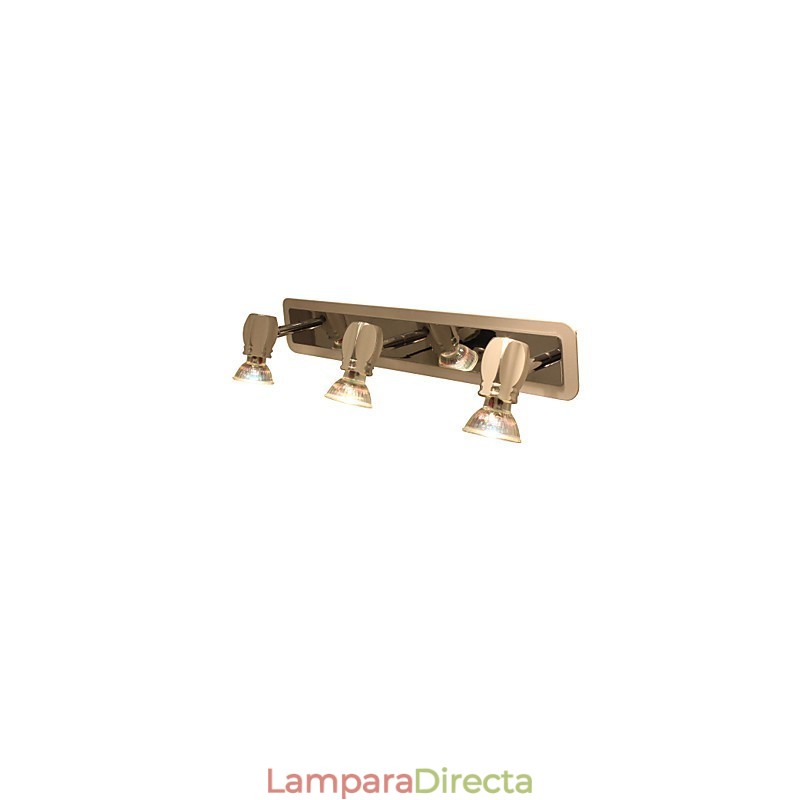 Lámparas de pared cromadas modernas para baño con 3 luces