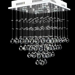 Lámpara empotrada moderna contemporánea de cristal galvanizado
