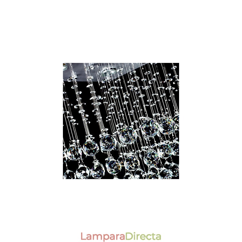 Lámpara empotrada moderna contemporánea de cristal galvanizado