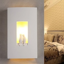 Lámpara colgante de pared de yeso con forma de gatito, moderna y cálida para habitación infantil