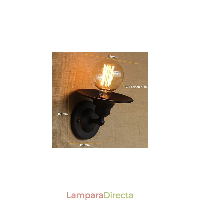 Aplique de pared decorativo minimalista retro para mesita de noche, pasillo, escalera, balcón