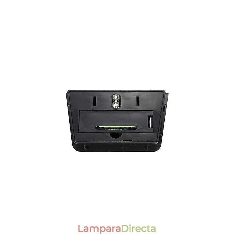 Lámpara de pared solar de color amarillo cálido con 2 faroles para terraza