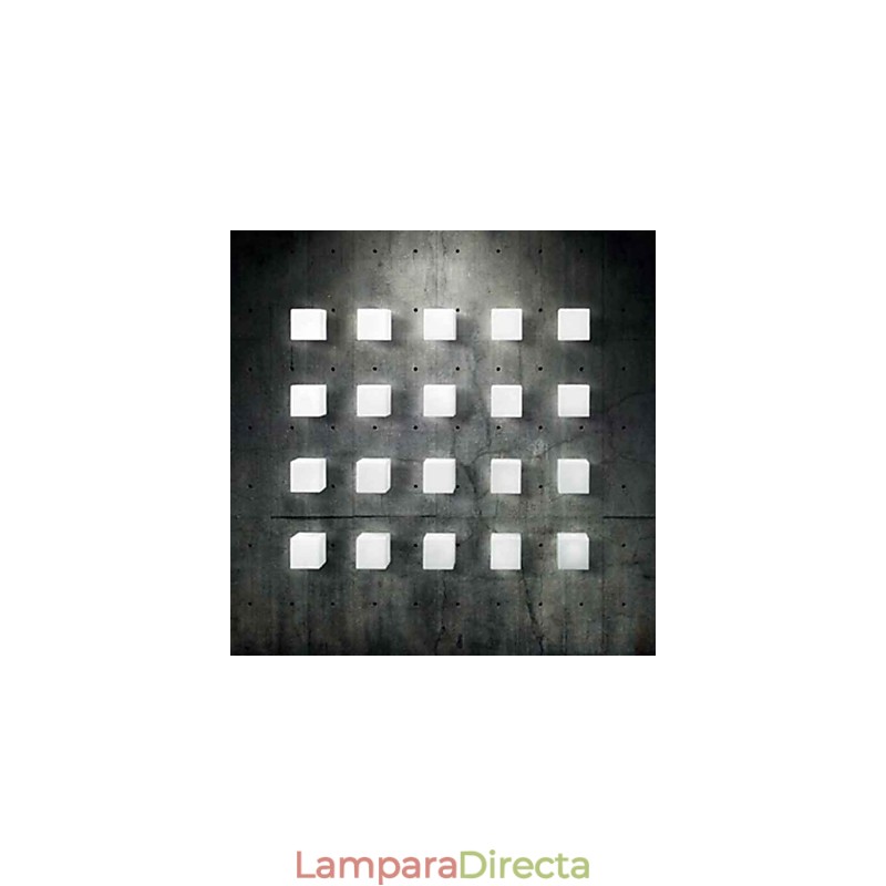 Lámpara de pared navideña con forma de cubo Inception