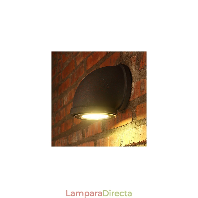 Lámpara de pared estilo loft con personalidad vintage para barra de bar, lámpara de pared con tubería de agua, iluminación para escaleras y balcones.