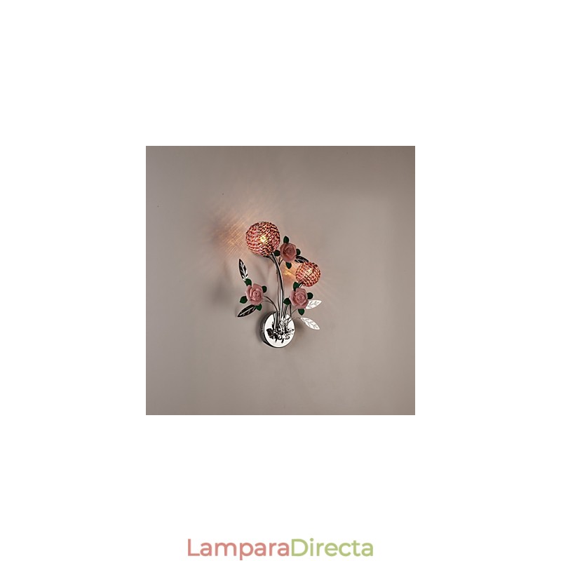 Apliques de pared Cristal Moderno Contemporáneo Metal