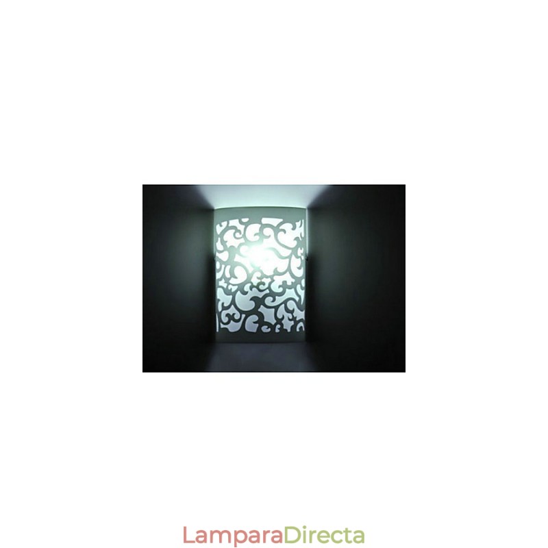 Lámpara de pared de madera TODO AZUL con decoración de alta calidad de patrones tallados o diseños