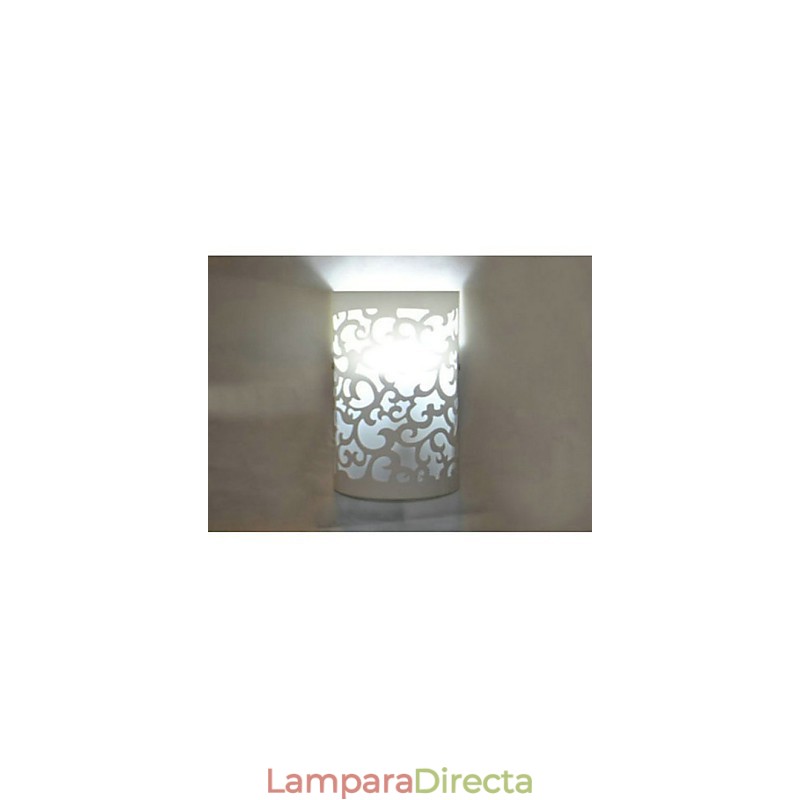 Lámpara de pared de madera TODO AZUL con decoración de alta calidad de patrones tallados o diseños