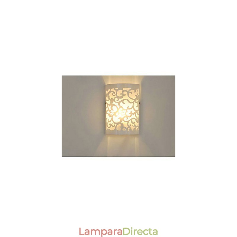 Lámpara de pared de madera TODO AZUL con decoración de alta calidad de patrones tallados o diseños