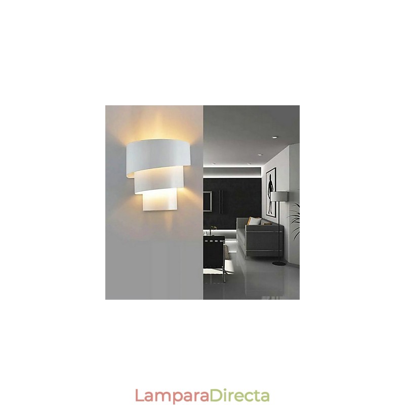 Lámpara de pared en espiral de diseño moderno y de moda de alta calidad, lámpara de pared creativa