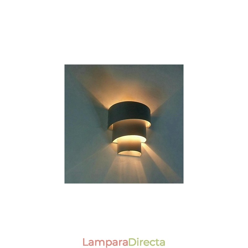 Lámpara de pared en espiral de diseño moderno y de moda de alta calidad, lámpara de pared creativa