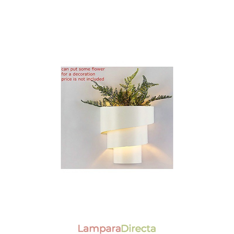 Lámpara de pared en espiral de diseño moderno y de moda de alta calidad, lámpara de pared creativa